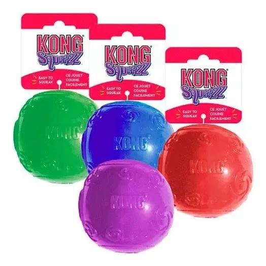 PELOTA DE GOMA PARA PERROS TAMAÑO GRANDE COLOR ROJO - 1