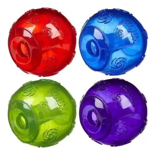 PELOTA DE GOMA PARA PERROS TAMAÑO GRANDE COLOR ROJO - 2
