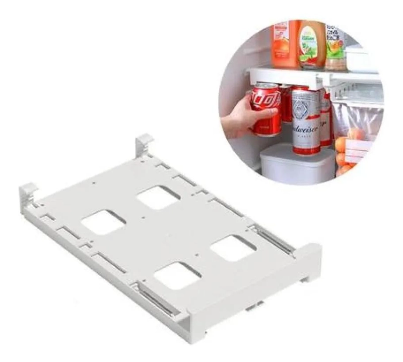 ORGANIZADOR DISPENSADOR COLGANTE PARA LATAS EN REFRIGERADOR - 1