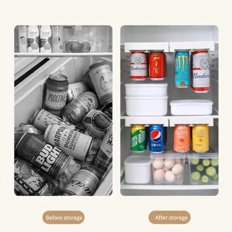 ORGANIZADOR DISPENSADOR COLGANTE PARA LATAS EN REFRIGERADOR - 2