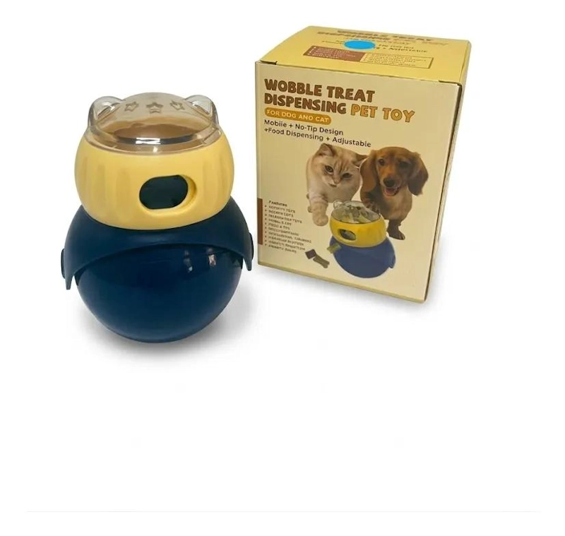 DISPENSADOR INTERACTIVO DE ALIMENTO PARA MASCOTAS CON DISEÑO DIVERTIDO - 1