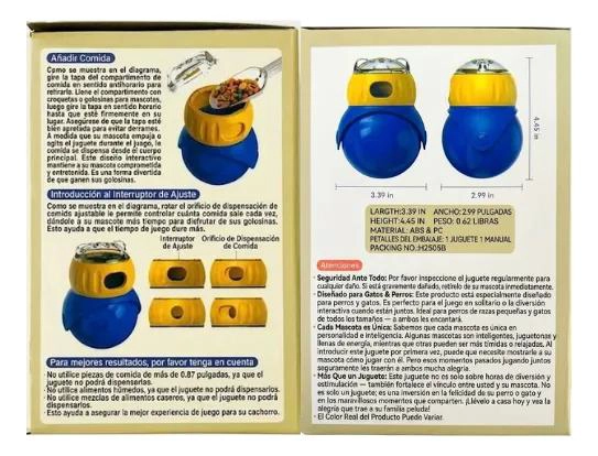 DISPENSADOR INTERACTIVO DE ALIMENTO PARA MASCOTAS CON DISEÑO DIVERTIDO - 5