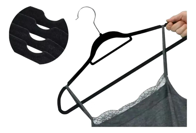 PACK DE 15 GANCHOS DE TERCIOPELO PARA ROPA ANTIDESLIZANTES - 5