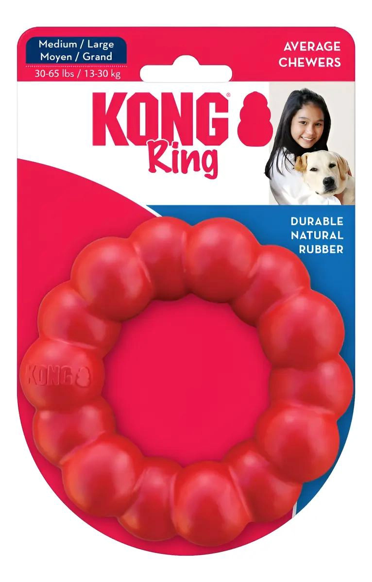 ANILLO DE JUGUETE RESISTENTE PARA PERROS MEDIANOS TALLA M/L - 1