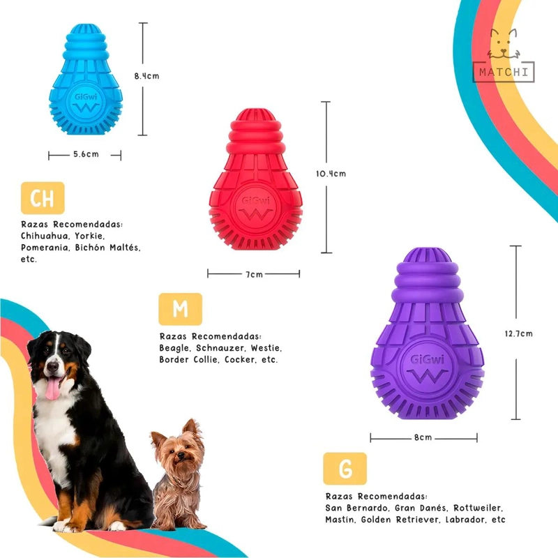 JUGUETE DISPENSADOR DE GOMA PARA PERRO TAMAÑO GRANDE COLOR MORADO - 4