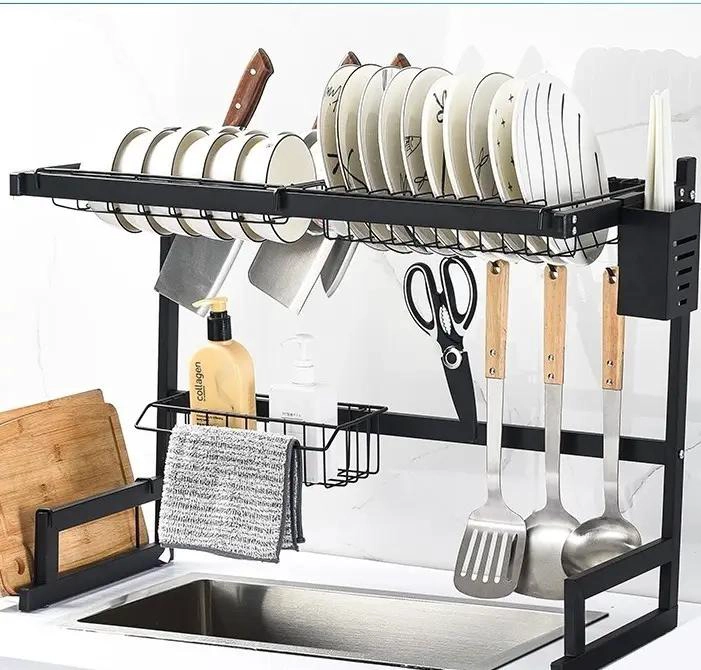 RACK ORGANIZADOR PARA COCINA CON ESCURRIDOR Y SECADOR DE PLATOS DE 65 CM - 1