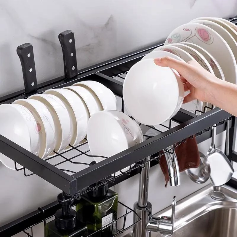 RACK ORGANIZADOR PARA COCINA CON ESCURRIDOR Y SECADOR DE PLATOS DE 65 CM - 2