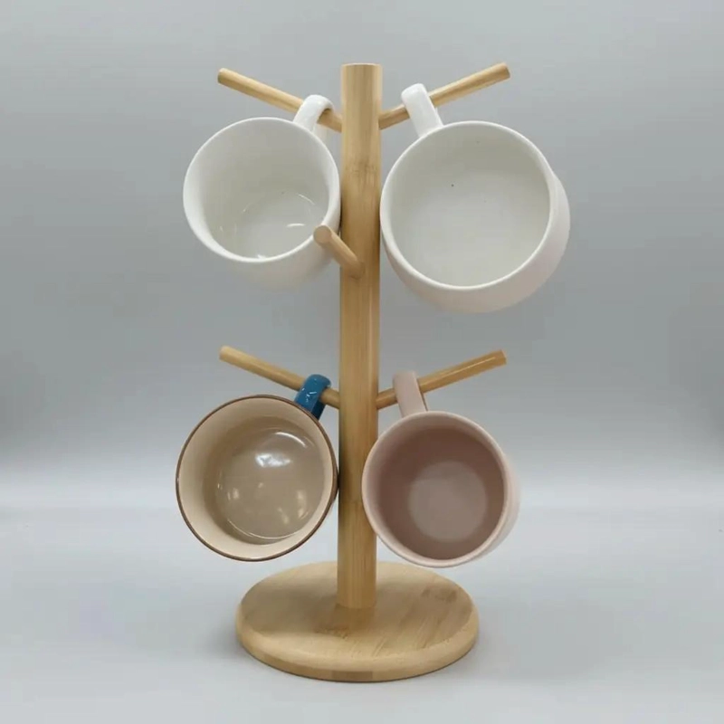 SOPORTE PARA TAZAS CON 6 GANCHOS DE 34 CM DE LARGO - 4
