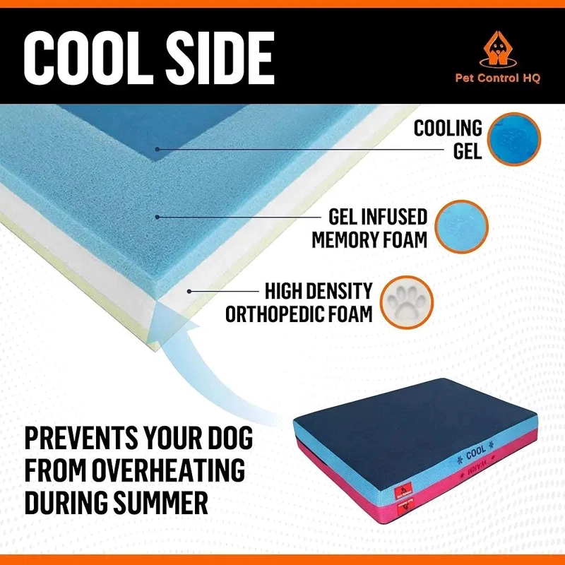 CAMA COLCHON PARA MASCOTAS 2 EN 1 CON FUNCION CALOR Y FRIO TALLA M - 5