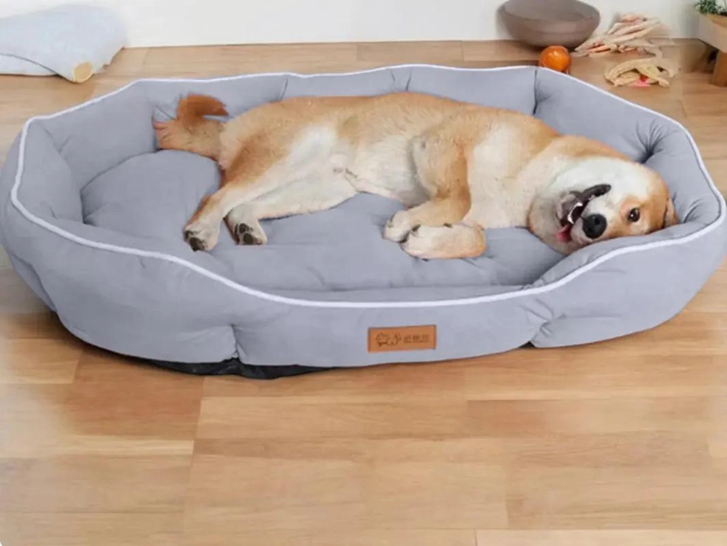 CAMA SUAVE PARA MASCOTAS PERROS Y GATOS TAMAÑO GRANDE 70X50 CM - 2