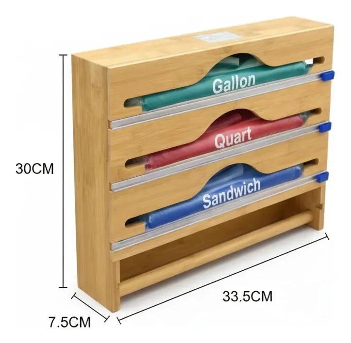 ORGANIZADOR DE BAMBU CON 3 NIVELES EN COLOR BEIGE PARA ALMACENAJE - 3