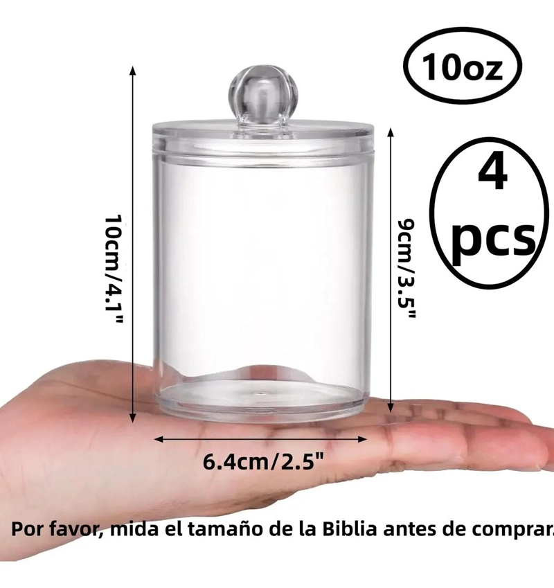 ORGANIZADOR ACRILICO TRANSPARENTE PARA MAQUILLAJE CON 4 COMPARTIMENTOS - 2