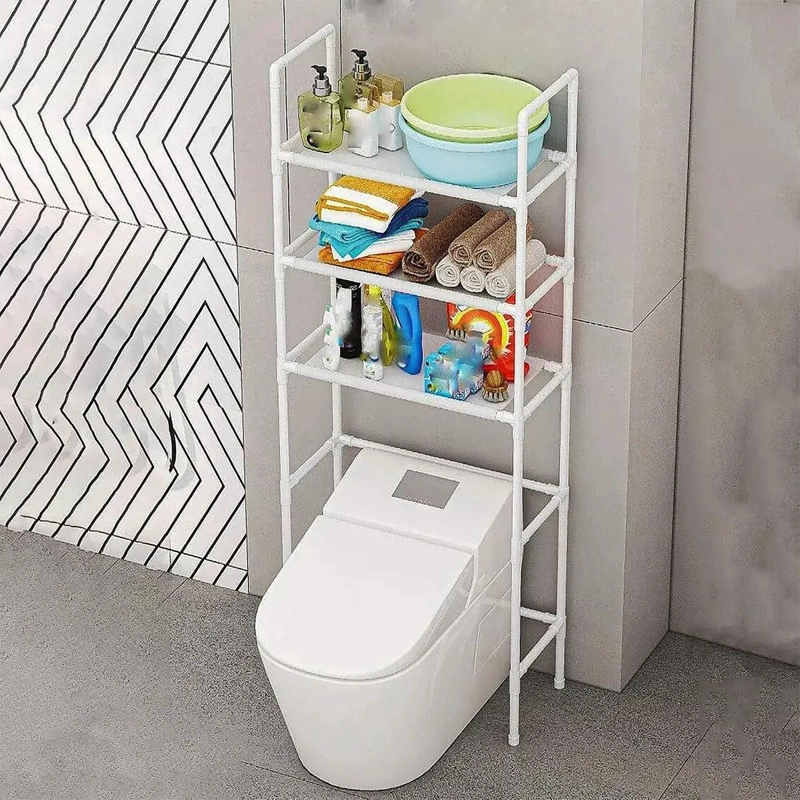ESTANTE ORGANIZADOR PARA BAÑO CON 3 NIVELES Y REPISAS RESISTENTES - 2