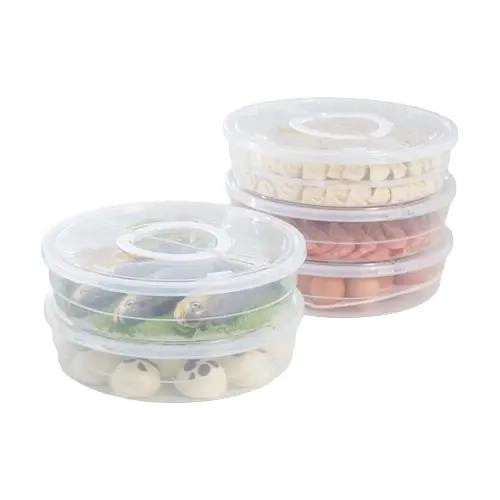 CONTENEDOR PORTATIL DE COMIDA CON DOS NIVELES PARA ALMACENAMIENTO - 1