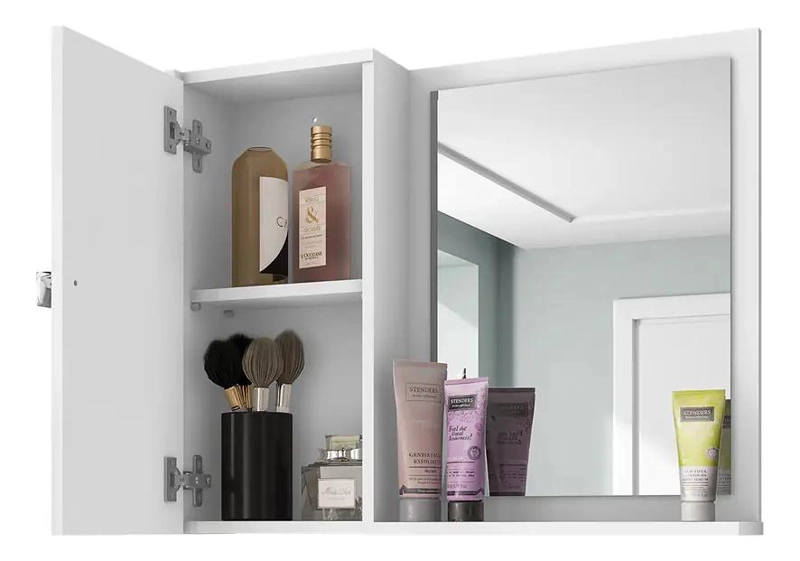 MUEBLE PARA BAÑO CON ESPEJO Y ACABADO NATURAL ESTILO GENOVA - 2