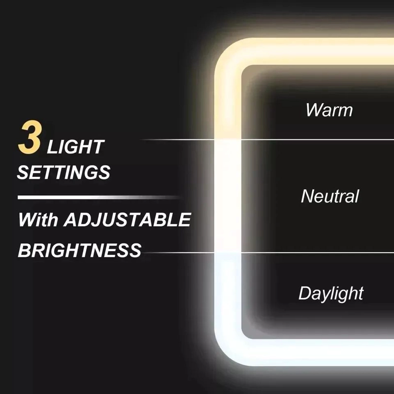 ESTUCHE ORGANIZADOR PARA MAQUILLAJE CON ESPEJO ILUMINADO LED Y COMPARTIMENTOS - 3
