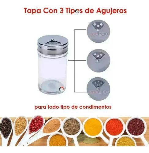 ORGANIZADOR GIRATORIO PARA ESPECIAS CON 6 FRASCOS INCLUIDOS - 4