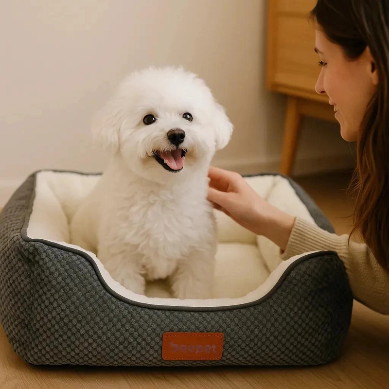 CAMA ORTOPE DICA PARA MASCOTAS TAMAÑO 50X40 CM COLOR GRIS - 5