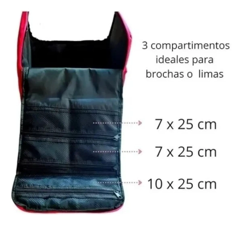 MALETIN ORGANIZADOR PARA COSME TICOS Y PRODUCTOS DE BELLEZA CON COMPARTIMENTOS - 3