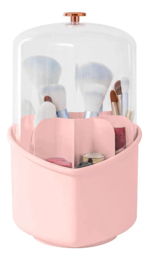 ORGANIZADOR GIRATORIO PARA BROCHAS Y MAQUILLAJE CON COMPARTIMENTOS - 2