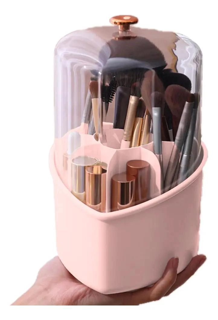 ORGANIZADOR GIRATORIO PARA BROCHAS Y MAQUILLAJE CON COMPARTIMENTOS - 4