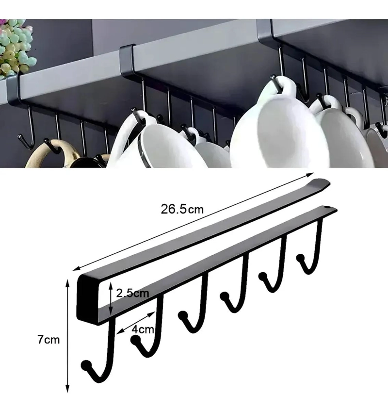 SET DE 4 GANCHOS ORGANIZADORES COLGANTES PARA COCINA Y BAÑO - 3