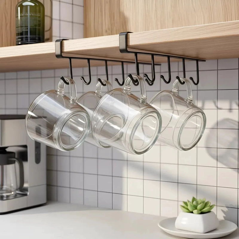 SET DE 4 GANCHOS ORGANIZADORES COLGANTES PARA COCINA Y BAÑO - 5