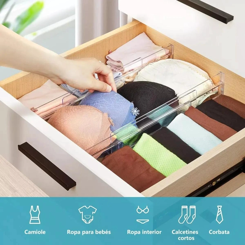 CAJA ORGANIZADORA MULTIFUNCION CON SEPARADORES PARA CAJONES Y ALMACENAMIENTO - 4