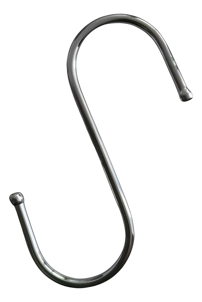 SET DE 30 GANCHOS GRANDES TIPO S DE ACERO RESISTENTE - 1