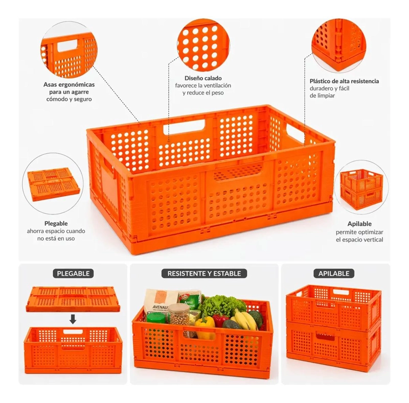 CAJA ORGANIZADORA PLEGABLE PARA ALMACENAMIENTO Y AHORRO DE ESPACIO - 2