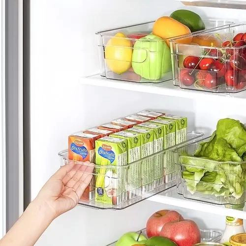 SET DE 6 ORGANIZADORES PARA REFRIGERADOR Y ALACENA DE COCINA - 2