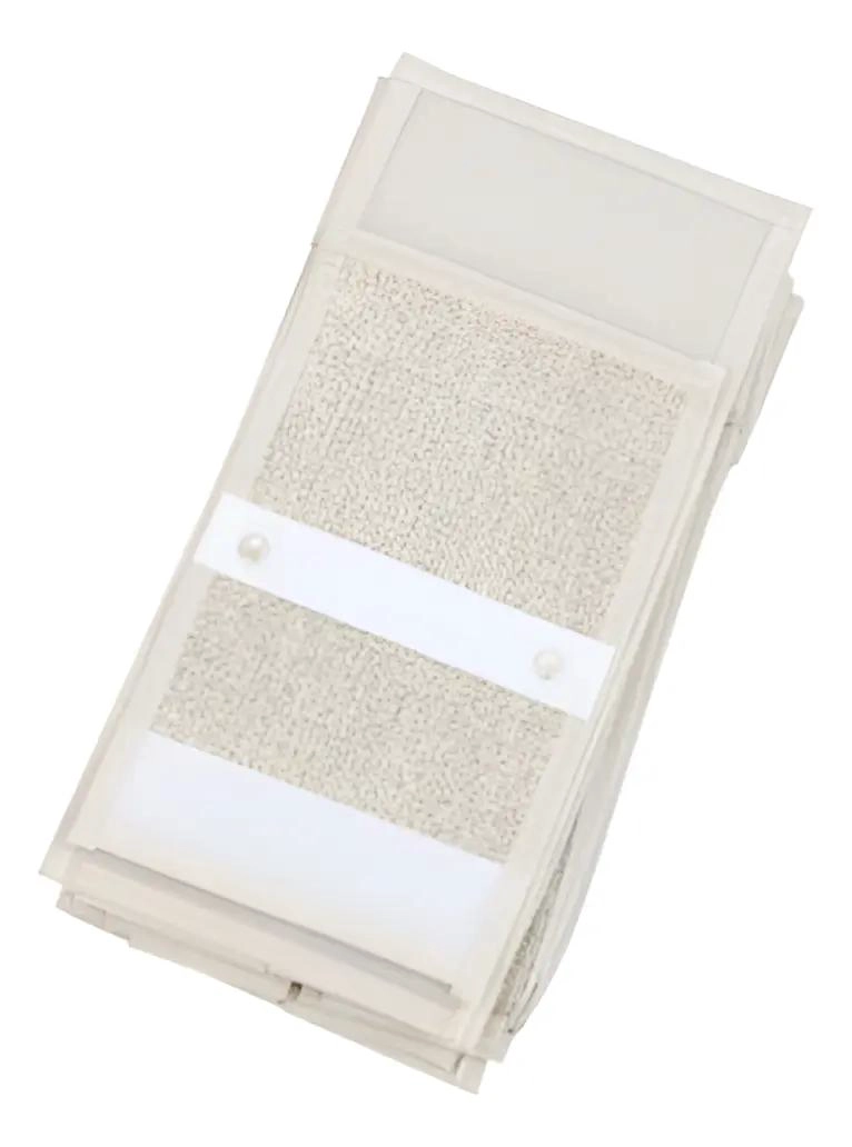 ZAPATERO COLGANTE PARA 6 PARES EN TELA BEIGE CON DISEÑO ACORDEON - 2