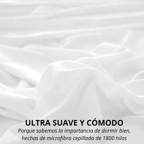 FUNDA PARA PLUMON DE MICROFIBRA CEPILLADA CON 1800 HILOS PARA CAMA 1.5 PLAZAS - 2