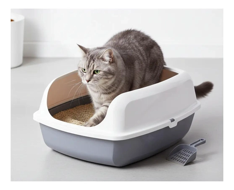 BANDEJA ARENERO XL CON BORDE Y PALA PARA GATOS - 1