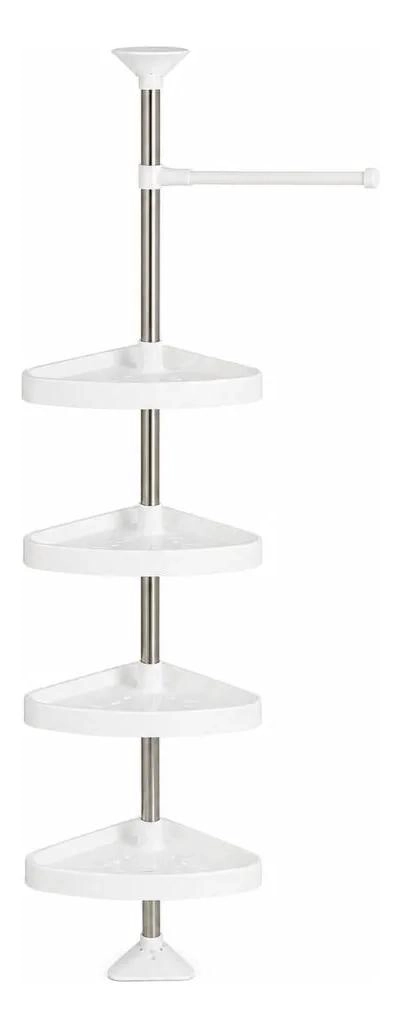 ORGANIZADOR ESQUINERO MULTIUSO PARA BAÑO CON 4 NIVELES DE ALMACENAMIENTO - 1