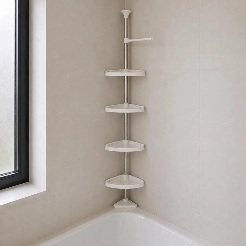 ORGANIZADOR ESQUINERO MULTIUSO PARA BAÑO CON 4 NIVELES DE ALMACENAMIENTO - 3