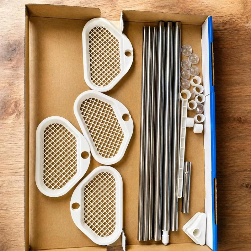 ORGANIZADOR ESQUINERO MULTIUSO PARA BAÑO CON 4 NIVELES DE ALMACENAMIENTO - 5