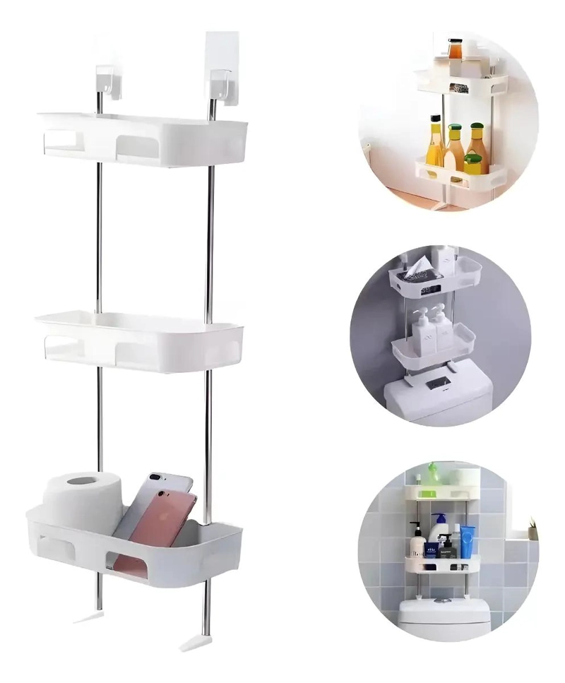 ESTANTE ORGANIZADOR DE BAÑO Y COCINA CON 3 NIVELES PARA ALMACENAMIENTO - 1
