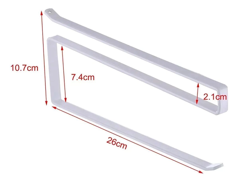 SOPORTE METALICO PARA TOALLAS DE PAPEL Y PORTA NOVA CON DISEÑO RESISTENTE - 4