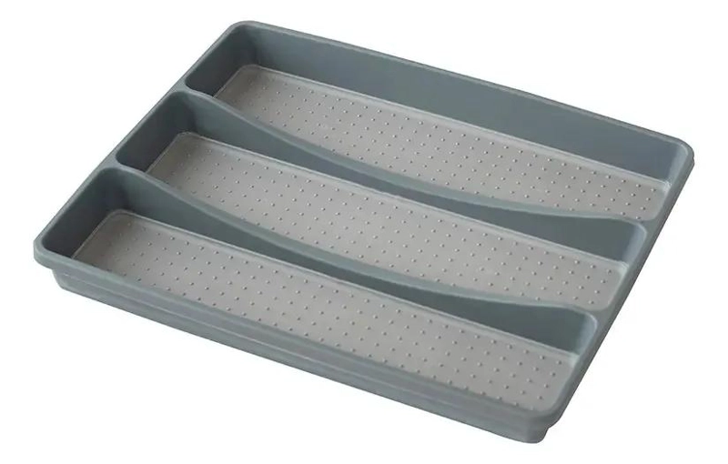 CAJA ORGANIZADORA CON TRES COMPARTIMENTOS PARA CUBIERTOS Y UTENSILIOS - 1