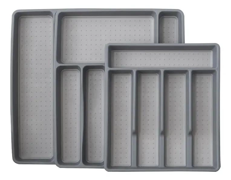 CAJA ORGANIZADORA CON TRES COMPARTIMENTOS PARA CUBIERTOS Y UTENSILIOS - 3