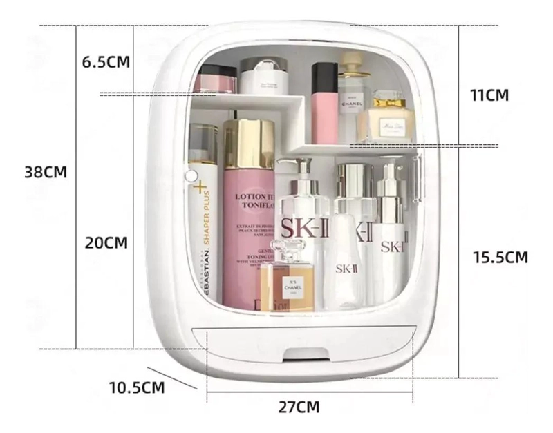 ORGANIZADOR DE PARED PARA COSME TICOS Y ACCESORIOS DE BELLEZA - 2