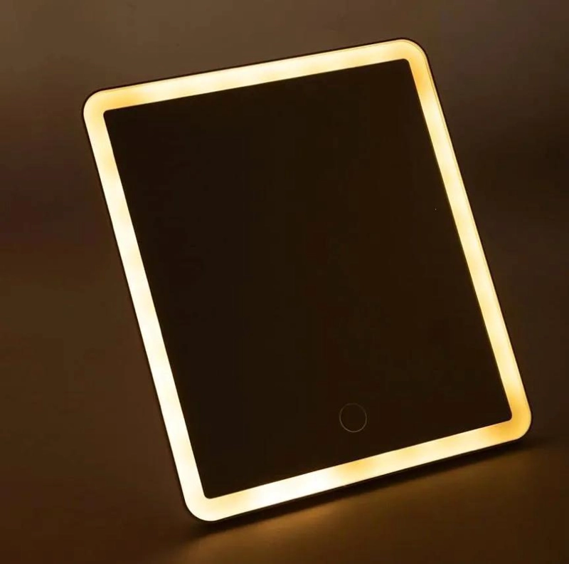 ESTUCHE ORGANIZADOR PARA MAQUILLAJE CON ESPEJO Y LUZ LED INTEGRADA - 5
