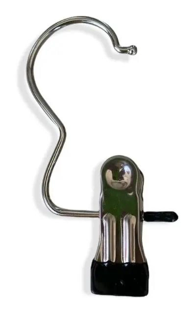 SET DE 10 GANCHOS COLGADORES METALICOS CON PINZAS DECORATIVAS - 1