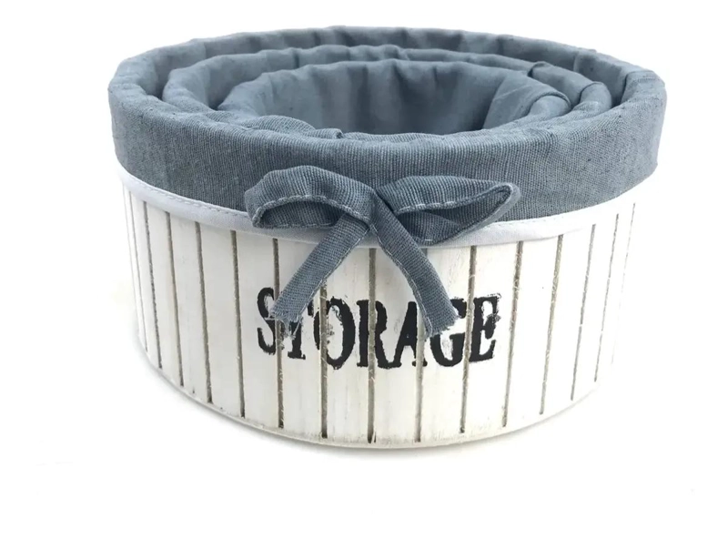 SET DE 3 CAJAS ORGANIZADORAS DE MADERA PARA BAÑO Y HOGAR - 4