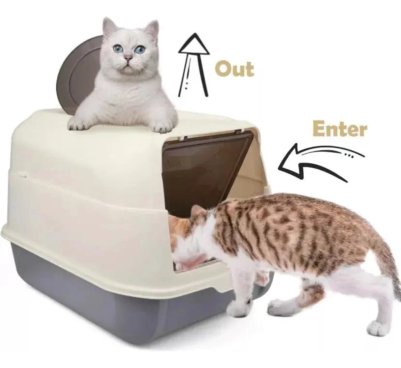 ARENERO CERRADO PARA GATOS XL CON PALA SANITARIA INCLUIDA - 4