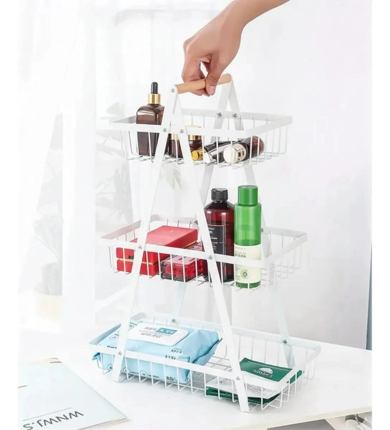 FRUTERO DE MESA CON TRES NIVELES PARA ORGANIZAR FRUTAS Y VERDURAS - 5