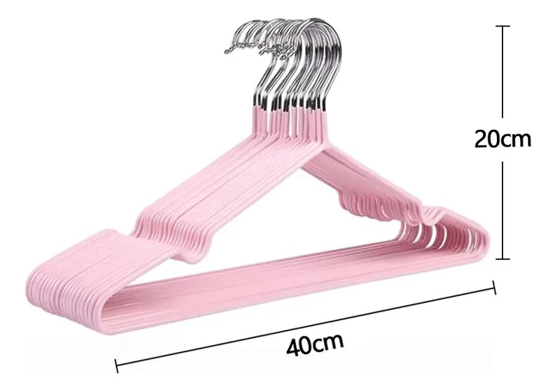 SET DE 10 GANCHOS COLGADORES ANTIDESLIZANTES PARA ROPA - 2