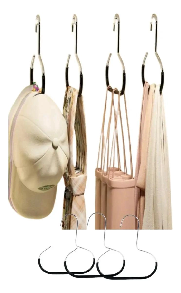 COLGADOR ORGANIZADOR PARA CORBATAS, CINTURONES Y PAÑOLETAS CON DISEÑO JOCKEY - 1