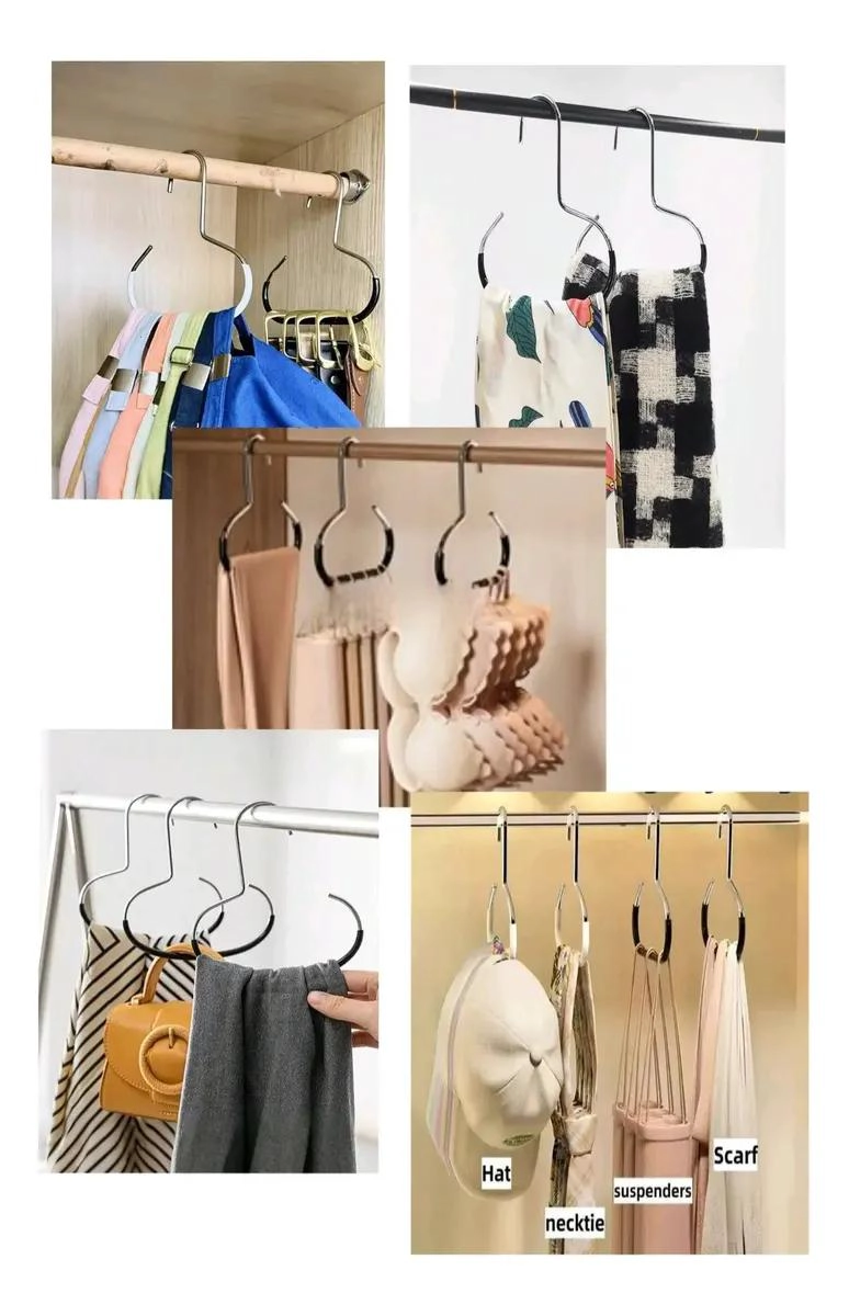 COLGADOR ORGANIZADOR PARA CORBATAS, CINTURONES Y PAÑOLETAS CON DISEÑO JOCKEY - 4